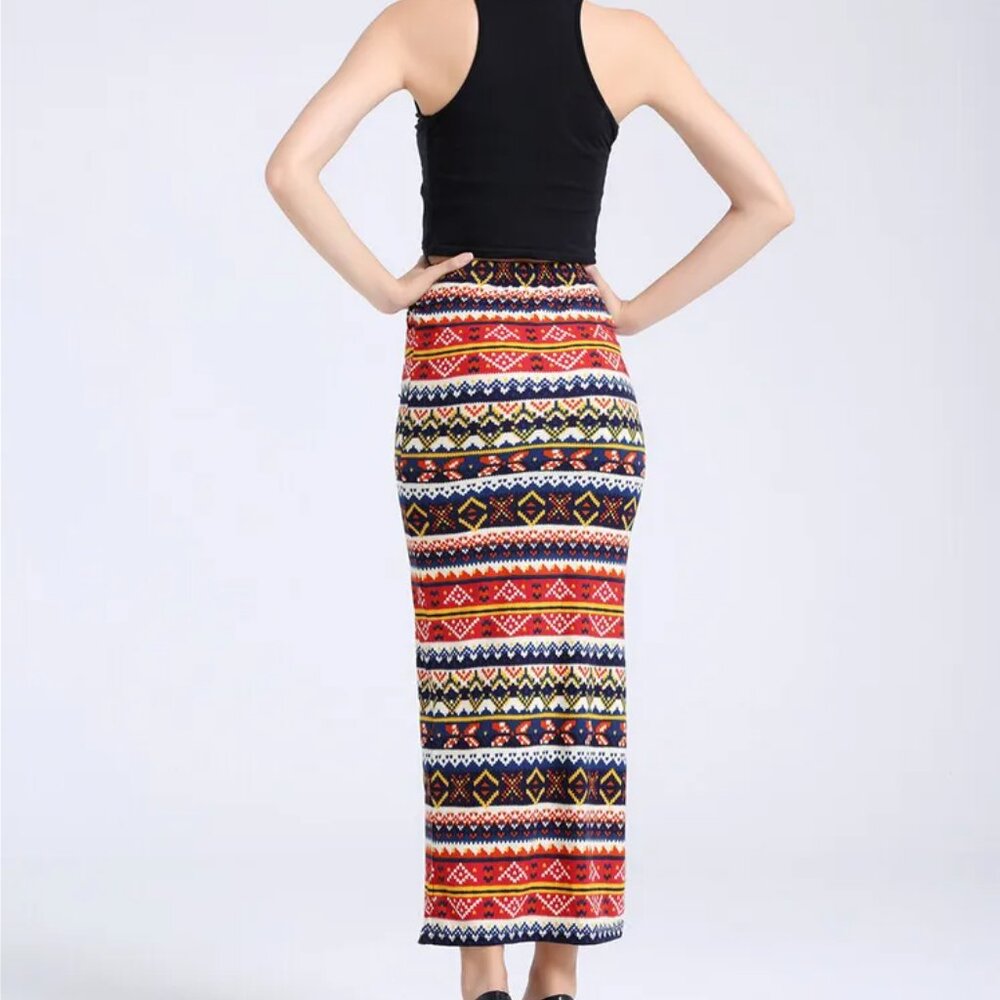 Pretty XL boho Navajo skirt in the softest, comfiest style. - Picture 9 of 10